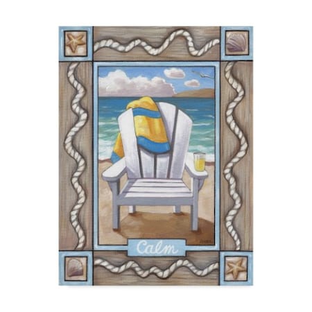 Cathy Horvath-Buchanan 'Beach Chair Calm' Canvas Art,14x19